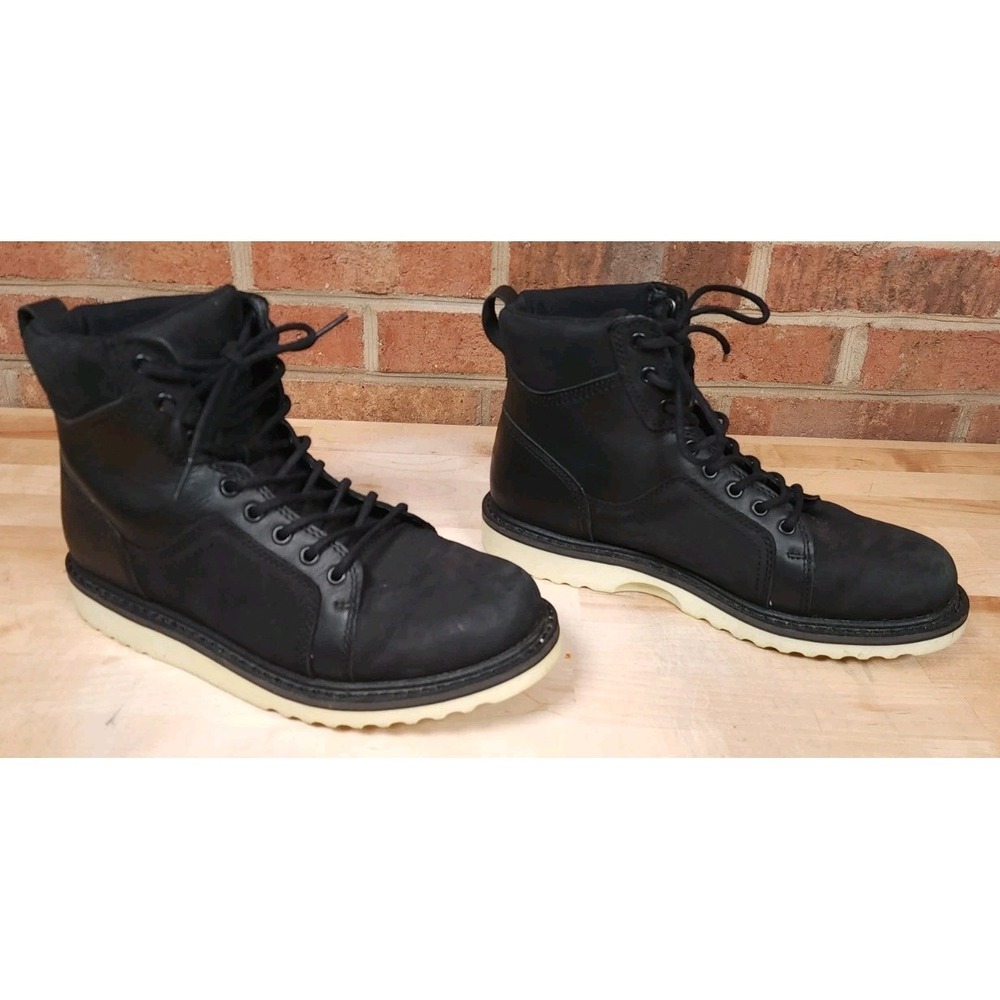 Harley-Davidson Mens Hickman Black Leather Riding Boots D93772 Size 10M